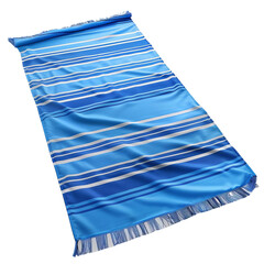 Beach blanket, sandresistant, large size, blue, isolated on white background