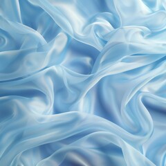 Obraz premium Light blue georgette fabric texture with a soft and flowy feel