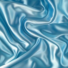 Obraz premium Light blue silk texture with a smooth and shiny finish