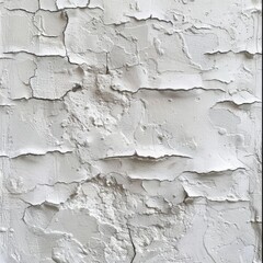 Obraz premium Subtle white plaster wall texture with a rough finish