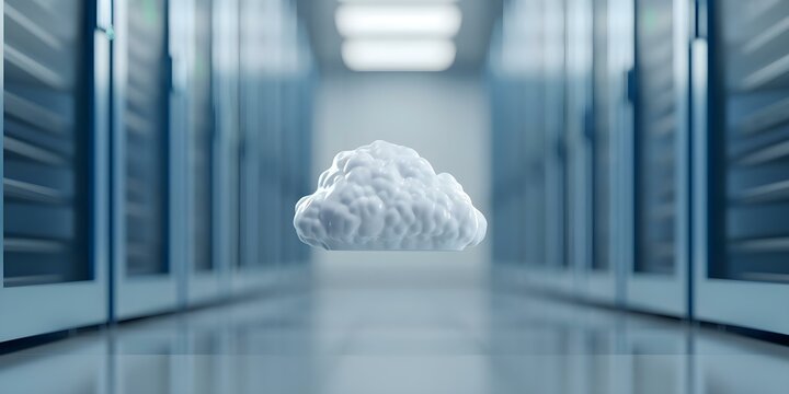 Emphasizing adaptable cloud services in scalable cloud infrastructure for flexibility and growth. Concept Cloud Services, Scalable Infrastructure, Flexibility, Growth Opportunities