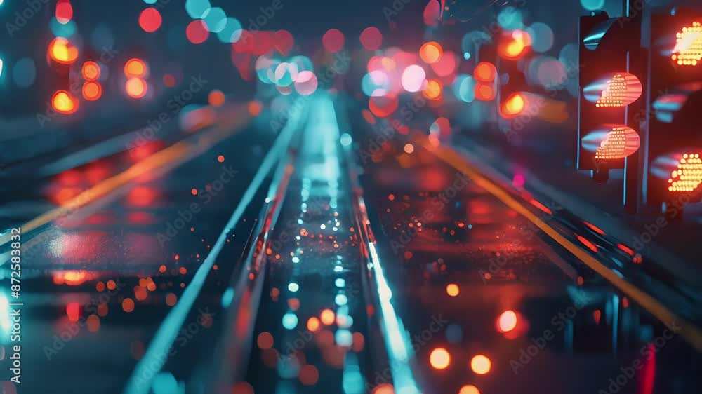 Aufkleber smart traffic lights linked to 5g networks have the ability to adjust signal timings to accommodate 