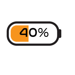Battery Icon Sticker