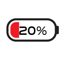 Battery Icon Sticker