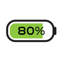 Battery Icon Sticker