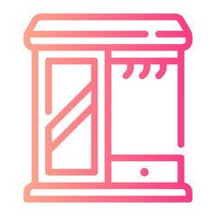 wardrobe Line Gradient Icon