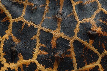 Giraffe Skin Abstract Art Texture Background With Generative AI