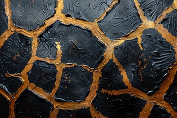 Giraffe Skin Abstract Art Texture Background With Generative AI