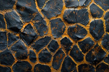 Giraffe Skin Abstract Art Texture Background With Generative AI