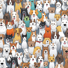 animal cartoons arranged in an uncluttered fashion