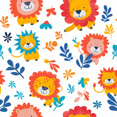 animal cartoons arranged in an uncluttered fashion