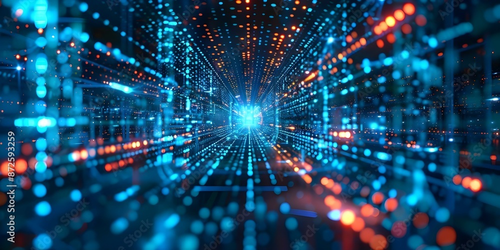 Aufkleber business information services for decision support data processing and digital solutions. concept bu