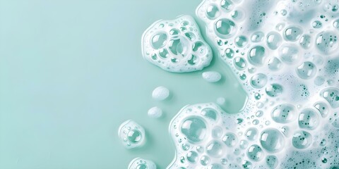 Aqua background with abstract liquid foam pattern for cleansing products. Concept Product Photography, Aqua Background, Abstract Patterns, Cleansing Products, Liquid Foam