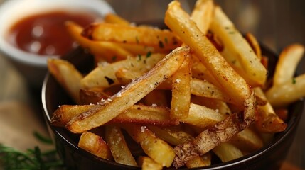 Crispy French Fries with Salt and Pepper