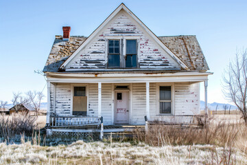 an uninhabited house