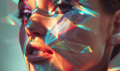 technology-themed beauty graphic concept