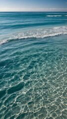 Ocean crystal-clear water