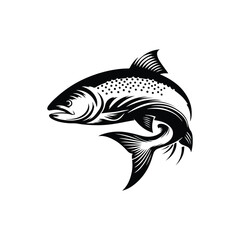 Fototapeta premium fish silhouette vector design eps