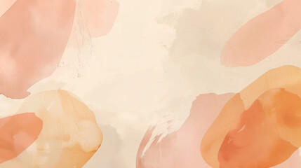 Fototapeta premium Beige and peach hand-drawn background with soft, earthy tones.