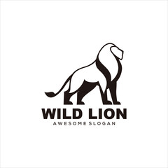 lion logo mascot vector design