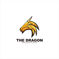 dragon logo mascot vector design