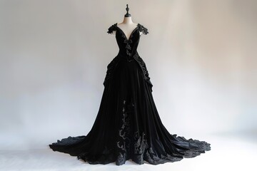 Naklejka premium Luxury dress. Fashion & style. Wedding dress. Beautiful bride. Make-up, beauty. Beauty model. Bright makeup.