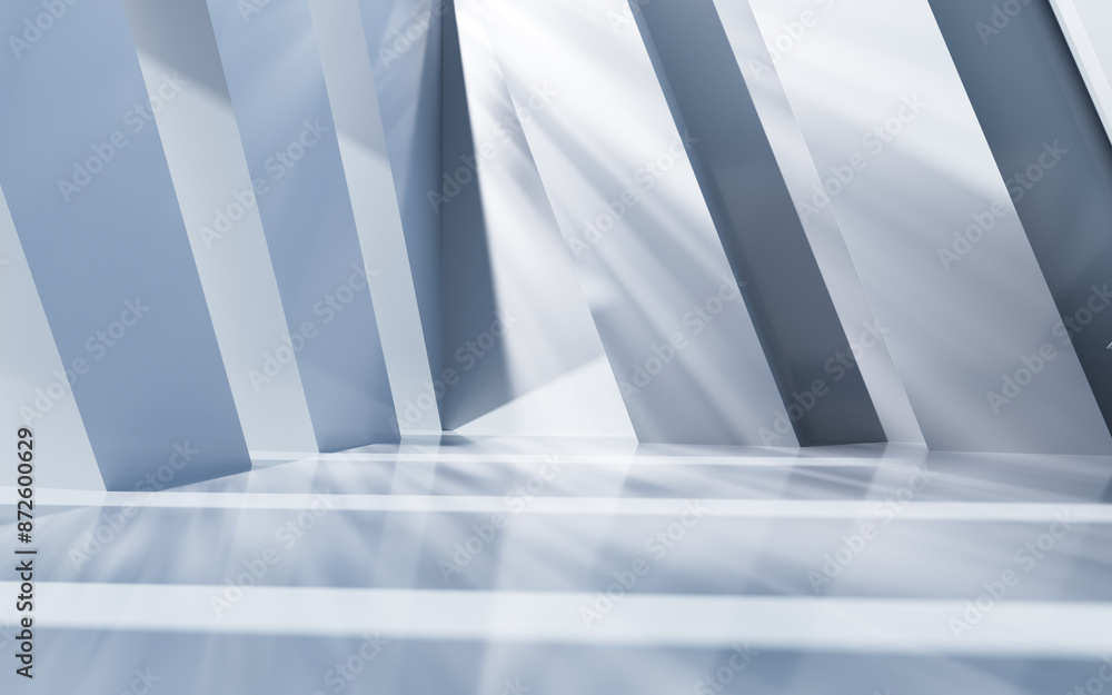 Poster white abstract architecture background, 3d rendering.