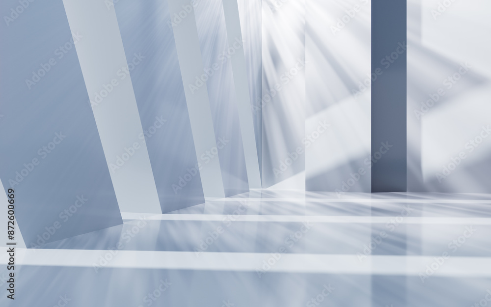 Poster white abstract architecture background, 3d rendering.