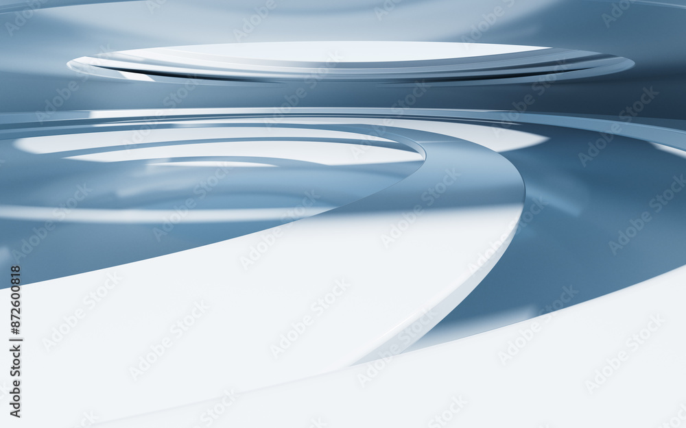 Poster white abstract architecture background, 3d rendering.