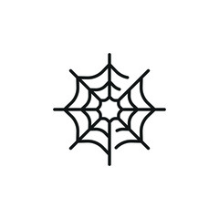 Web Icon. Simple Spider web icon for social media, app and web design. Vector illustration.