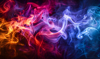 Fototapeta premium Abstract white smoke or steam swirls