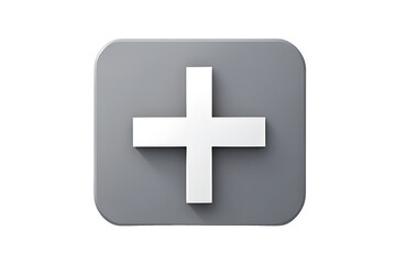 Obraz premium Cross sign/plus mark - transparent - first aid mark