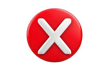 Obraz premium cross mark - Transparent - prohibited sign