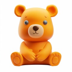 Obraz premium 3D Illustration of a Cute Cartoon Bear - Adorable Animal Icon