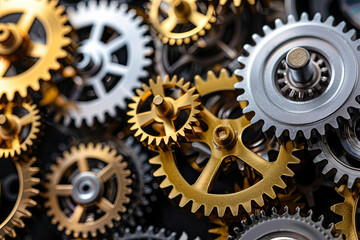 rusty metal steampunk gears