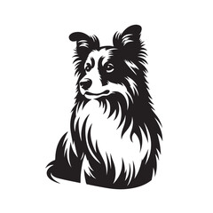Dog vector silhouettes design illustrator.