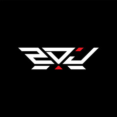ZDJ letter logo vector design, ZDJ simple and modern logo. ZDJ luxurious alphabet design