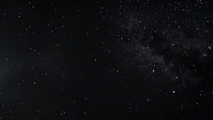 Fototapeta premium Minimalistic 3D Rendering of a Dark Night Sky Filled with Stars, Perfect for Copyspace and Banner Designs, Creating a Calm and Serene Atmosphere