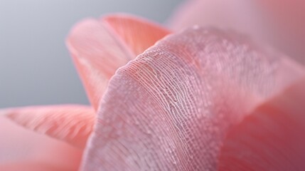Minimalist X-ray close-up of translucent tulip petals, textured linen backdrop, natural sunlight, vibrant colors, capturing natural beauty, textured simplicity.