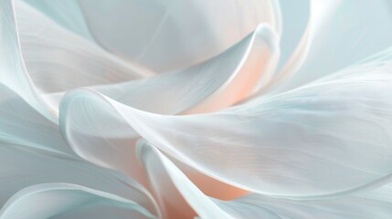 Minimalist X-ray close-up of translucent lily petals, frosted glass background, dreamy lighting, highlighting graceful curves, subtle and elegant.