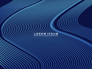 Waving Particle Technology Background Design. Abstract wave moving point flow particles, high tech and big data background design for brochure, flyer, magazine, business card, banner, etc.