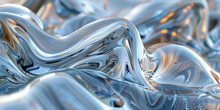 Random mechanical widgets, minimalist abstract, oil slick render, anisotropic metal, crystal and glass 