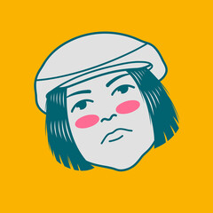 Character design avatar flat minimalist 113