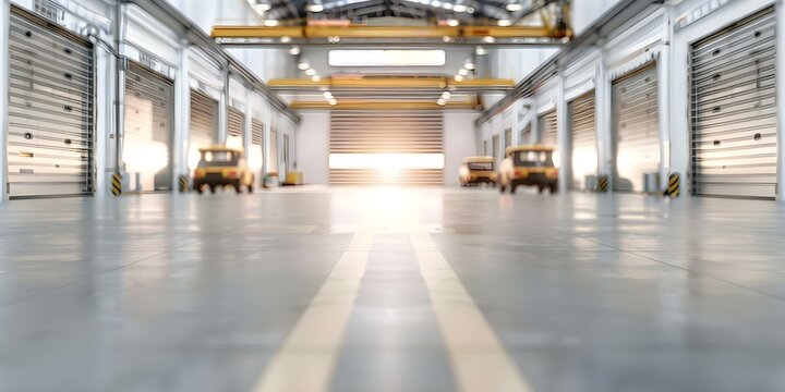 City maintenance garage Storage of vehicles, equipment, and workers for maintaining municipal infrastructure. Concept Urban Maintenance, Vehicle Storage, Equipment Maintenance