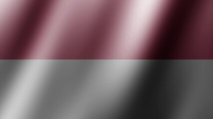  3D VIDIO OF INDONESIA FLAG - Powered by Adobe