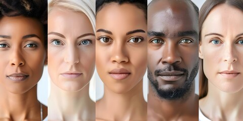 Obraz premium A Corporation's Board of Directors Reflecting Diversity in Skin Colors and Ethnicities. Concept Corporate Board Diversity, Inclusive Leadership, Multicultural Representation