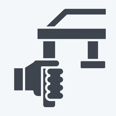 Icon Fuel Injector. related to Car Maintenance symbol. glyph style. simple illustration