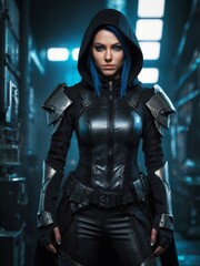 A future female warrior, an elf warrior