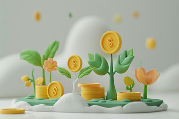 money growing concept