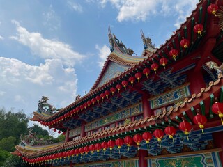 Obraz premium クアラルンプール最大の中国寺天后宮が綺麗です 